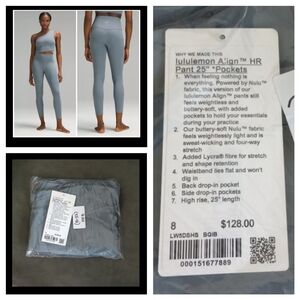 NWT  🍋Lululemon 🍋 Align 25"   Size 8
